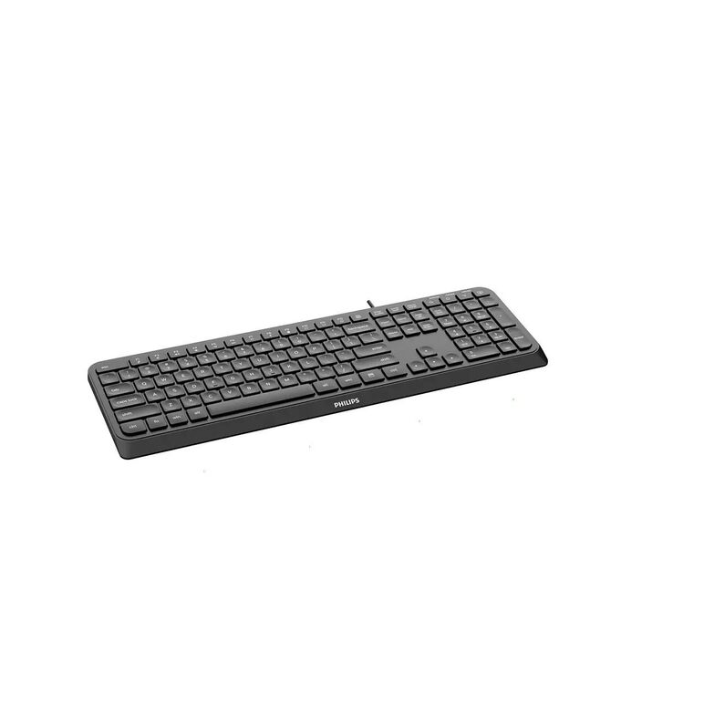 Tastatura philips spk6207, cu fir, 104 taste, 1.6m, negru,  Tastaturi | electropc.ro