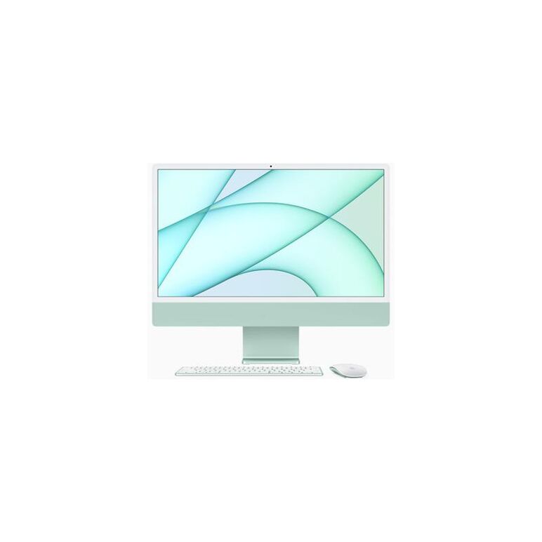 All-in-one pc apple imac 24 inch 4.5k retina, procesor apple m1, 8gb ram, 256gb ssd, 7 core gpu, mac os big sur, int keyboard, green,  All in one PC | electropc.ro