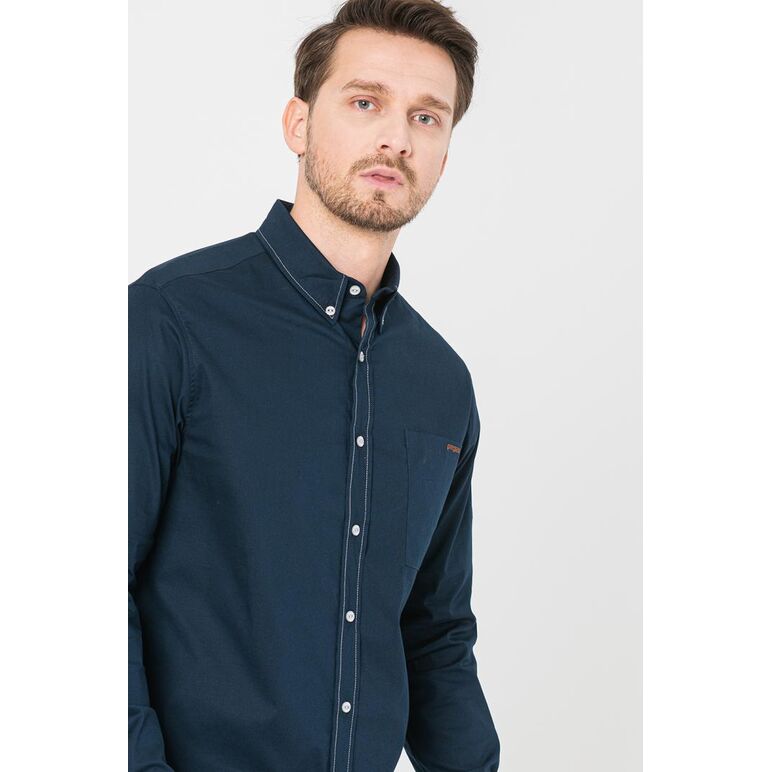 Camasa casual barbati dark navy s,  Camasi | electropc.ro