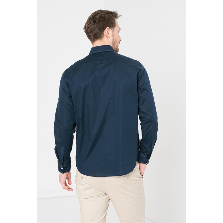 Camasa casual barbati dark navy s,  Camasi | electropc.ro