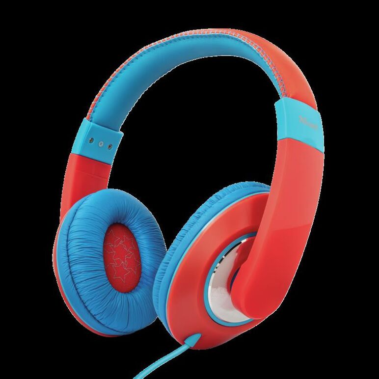 Casti cu microfon trust sonin kids headphones, rosu,  Casti audio | electropc.ro