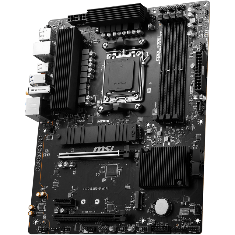 Placa de baza msi pro b650-s wifi am5, 4xddr5, 1xhdmi 1xdp, 2x pcie x16 1x pcie x1, 2x m.2 atx,  Placi de baza | electropc.ro
