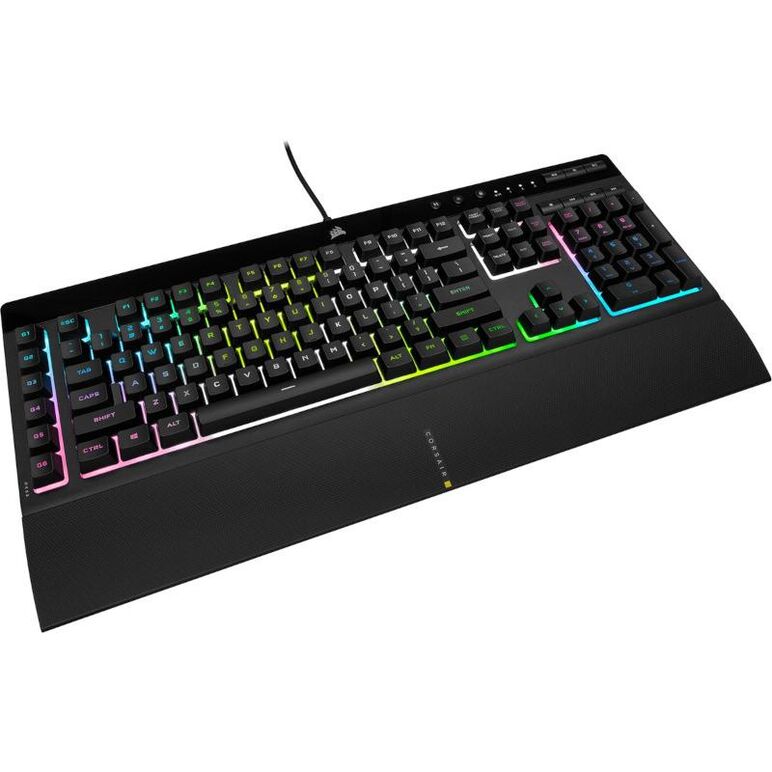 Tastatura gaming corsair k55 pro, iluminare rgb icue, negru,  Tastaturi | electropc.ro