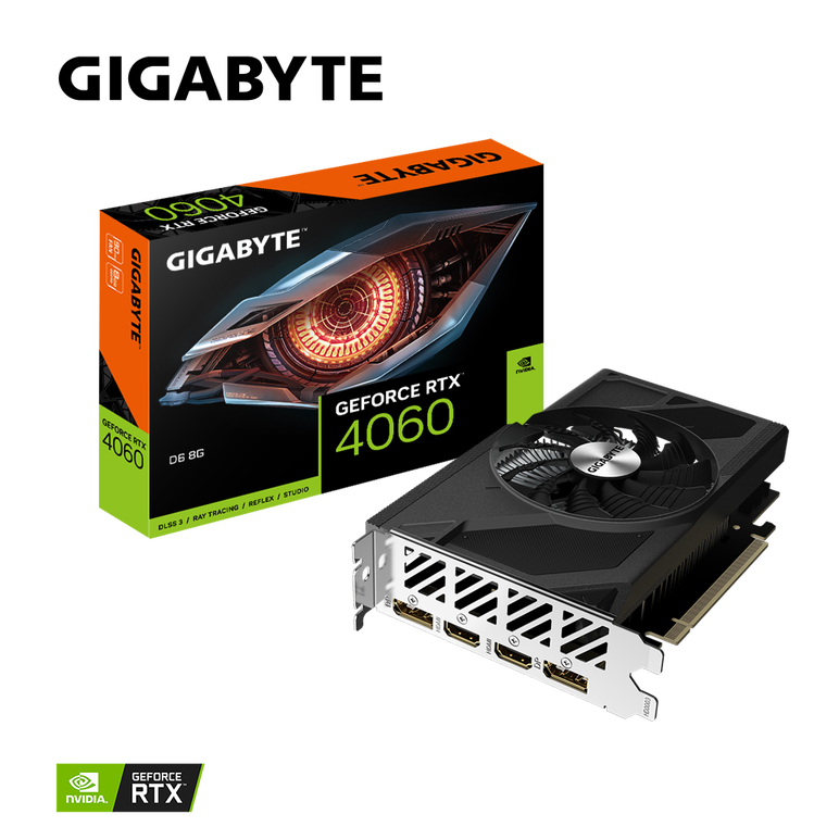 Placa video gigabyte geforce rtx 4060 d6 8gb gddr6 128 bit, pcie 4.0, 2x dp 2x hdmi,  Placi video | electropc.ro