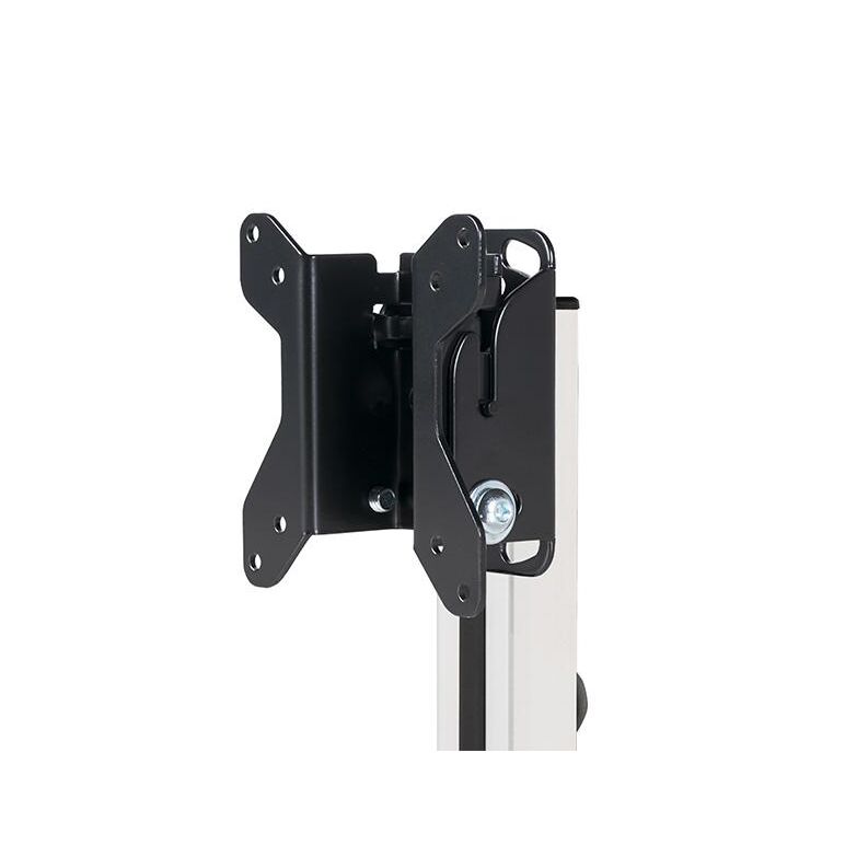 Stand birou b-tech, pentru display-uri cu diagonala pana la 32", suporta pana la 10kg, cu inclinatie +17°/-10°, vesa min. 75x75, vesa max. 100x100, cable management integrat, negru/argintiu,  Televizoare & accesorii | electropc.ro