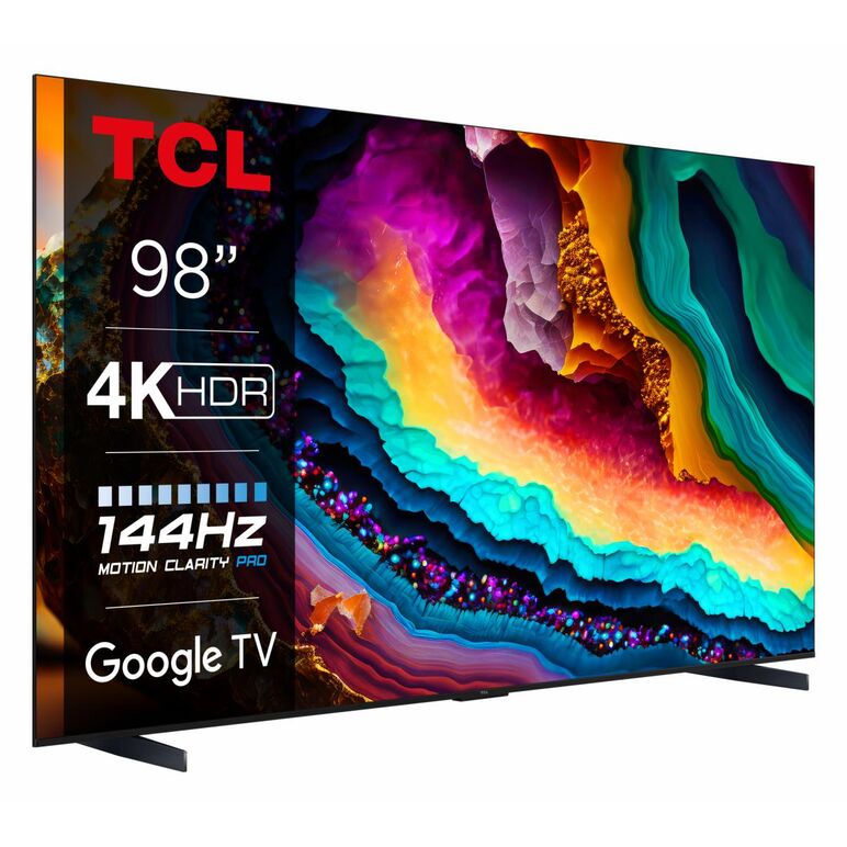 Televizor smart led tcl 98p745 249 cm (98``) 4k ultra hd 144hz wi-fi (model 2023),  Televizoare | electropc.ro