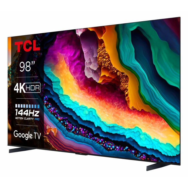 Televizor smart led tcl 98p745 249 cm (98``) 4k ultra hd 144hz wi-fi (model 2023),  Televizoare | electropc.ro