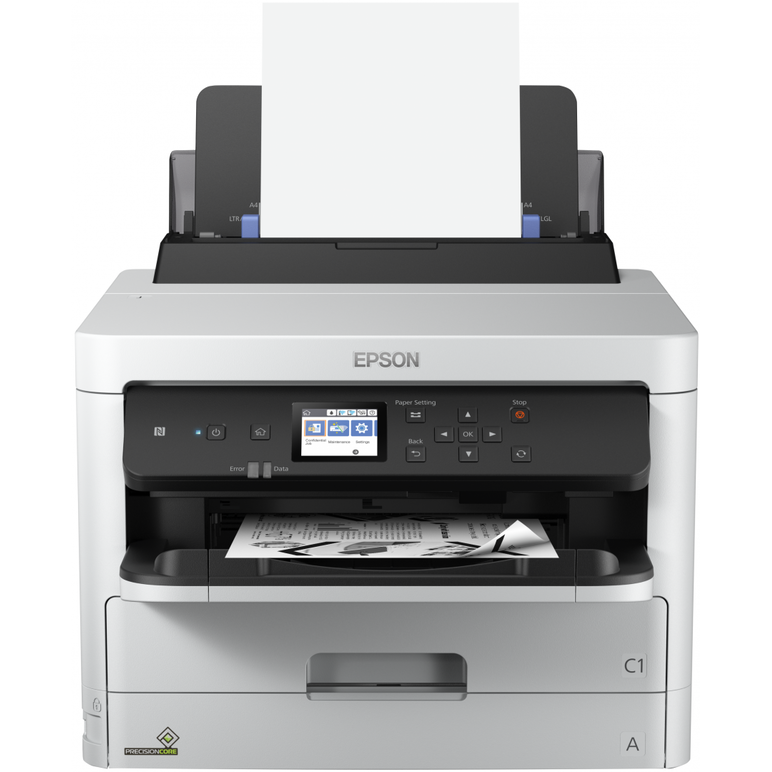 Imprimanta inkjet mono epson workforce pro wf-m5299dw , dimensiune a4 (printare),duplex, viteza 34ppm, rezolutie 1200 x 2400 dpi, alimentare hartie 330 coli, , volum lunar printare: 45.000 pagini, display lcd 6.1cm interfață: wifi, usb, wi-fi direct, inte,  Imprimante Inkjet | electropc.ro