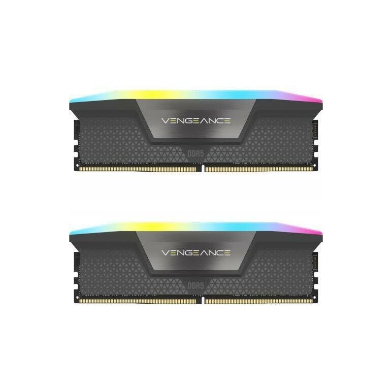 Memorie ram corsair vengeance 64gb (2x32) ddr5, 5600mhz, cl40, 1.25v amd expo black,  Memorii RAM Desktop | electropc.ro