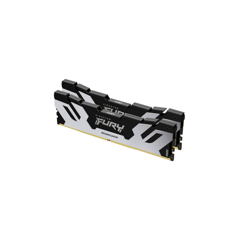 Memorie ram kingston, dimm, ddr5, 64gb, 6000mhz, cl32, 1.35v, fury renegade silver, kit of 2,  Memorii RAM Desktop | electropc.ro