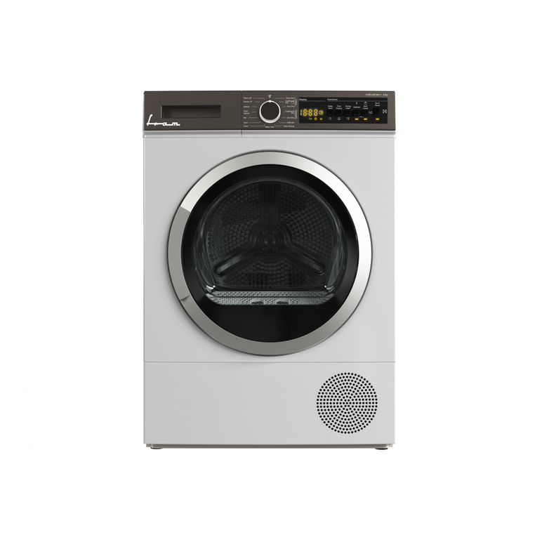 Uscator de rufe cu pompa de caldura fram fhpd-v8t2a++, capacitate incarcare 8kg, clasa energetica a++, 15 programe de uscare, display led, program rapid camasi 20 min, program expres 34 min, program baby care, functie start intarziat, functie anti-sifonar,  Uscatoare cu pompa de caldura | electropc.ro