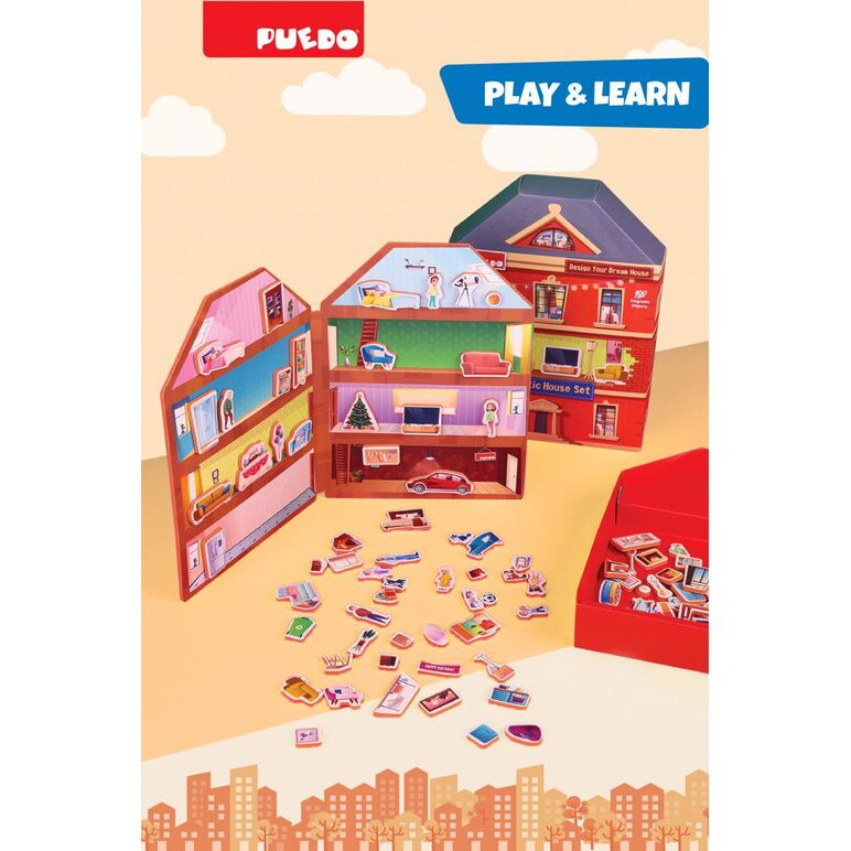 Joc magnetic-construieste-ti casa,  Puzzle | electropc.ro