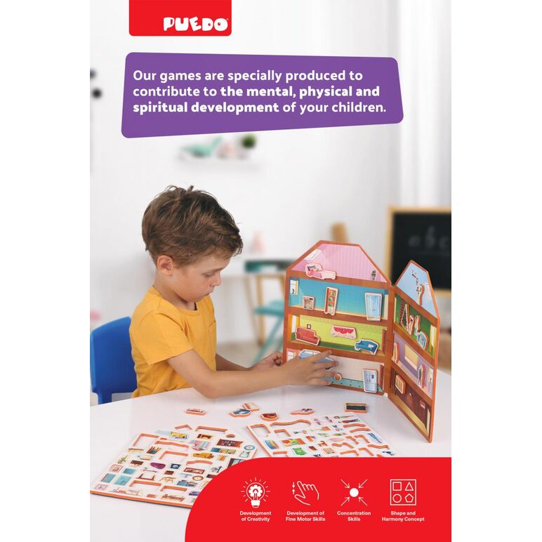 Joc magnetic-construieste-ti casa,  Puzzle | electropc.ro