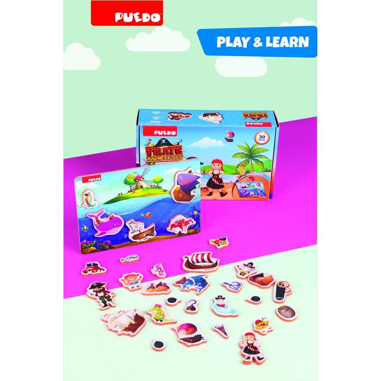 Joc magnetic cu pirati,  Puzzle | electropc.ro