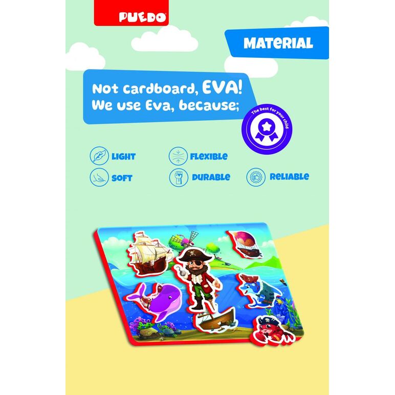 Joc magnetic cu pirati,  Puzzle | electropc.ro
