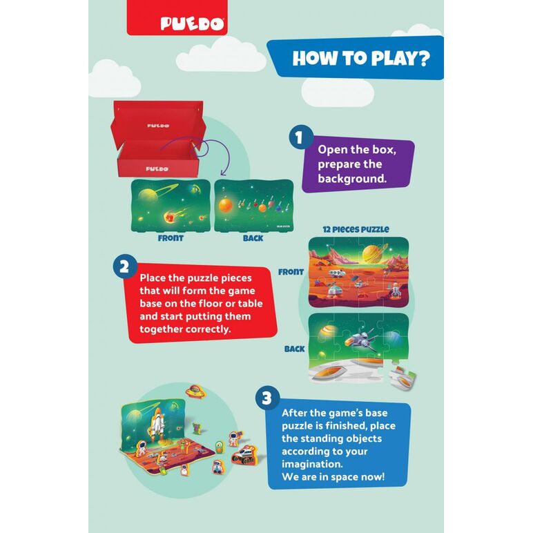 Puzzle spatiu cosmic, 25 piese,  Puzzle | electropc.ro
