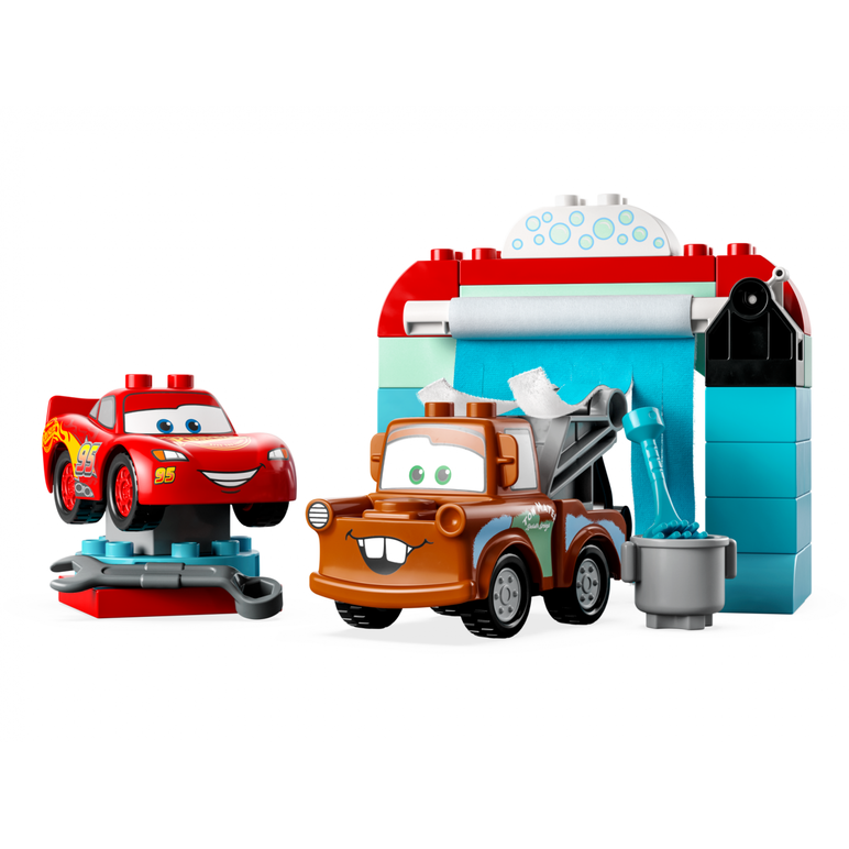 10996 distracție la spălătorie cu fulger mcqueen și bucșă,  Seturi de constructie | electropc.ro