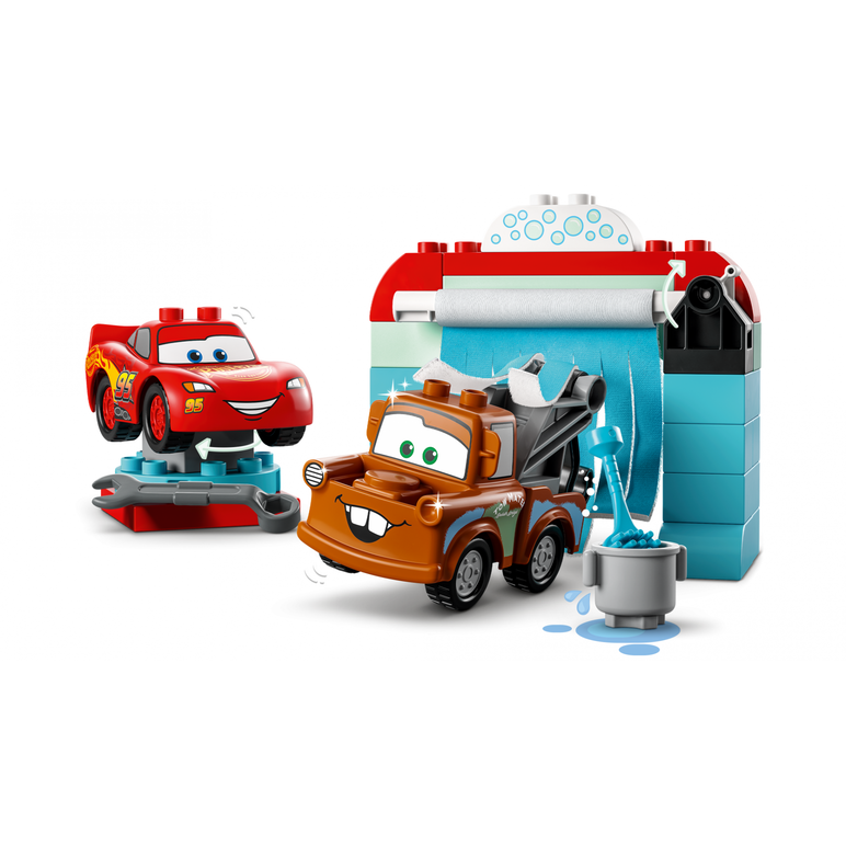10996 distracție la spălătorie cu fulger mcqueen și bucșă,  Seturi de constructie | electropc.ro