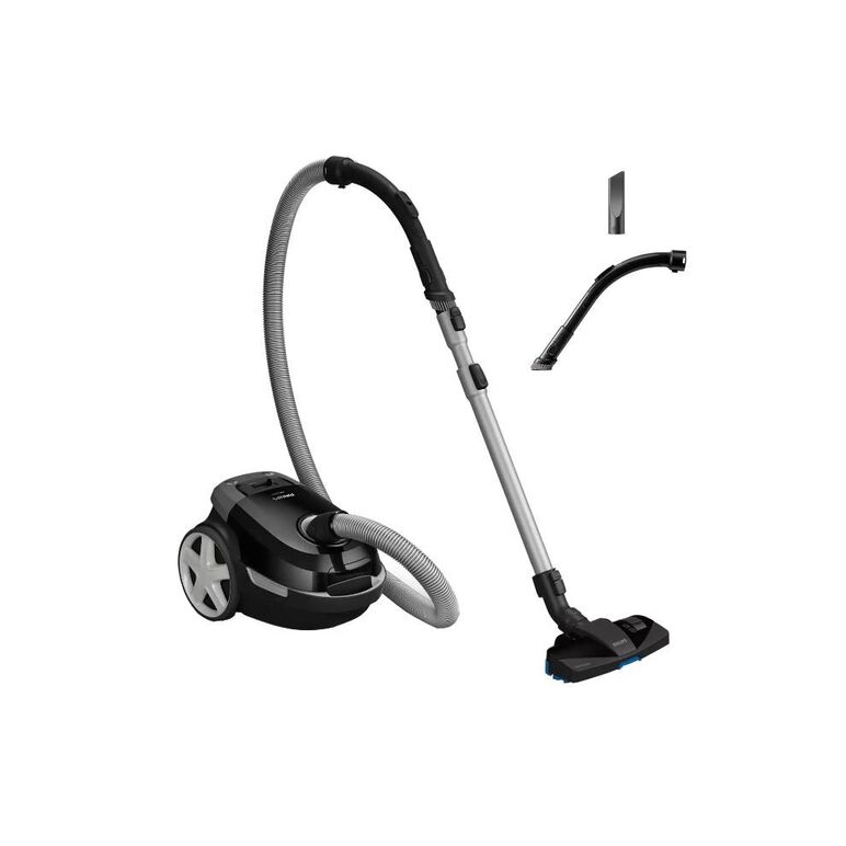 Aspirator cu sac philips seria 3000 xd3112/09, 900 w, 3 l, filtru anti-alergeni, perie integrata, cap triactive, negru,  Aspiratoare | electropc.ro