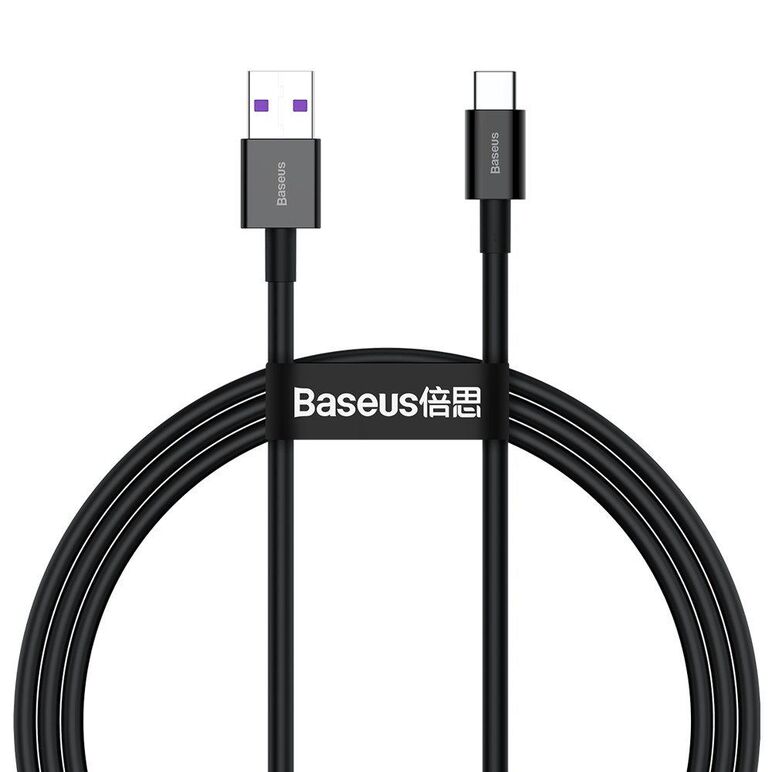 Cablu baseus type-c 66w, 1m, negru,  Cabluri periferice | electropc.ro
