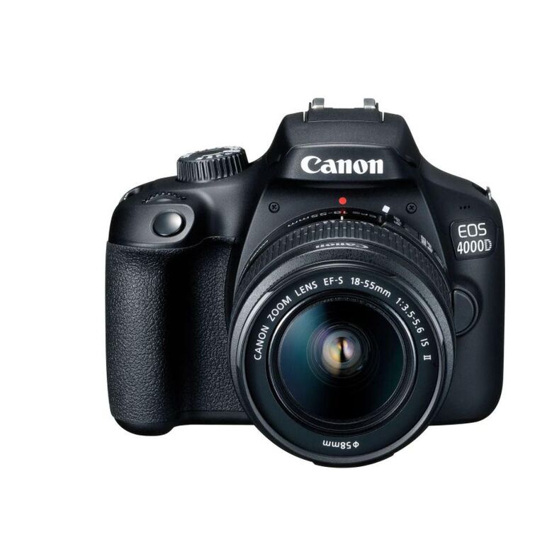 Camera foto canon kit eos-4000d + ef-s 18-55mm dciii + geanta sb130 + sd 16gb, 18.7mp,2.7" tft fixed digic 4+, 3 cadre / sec, iso 100-6400,fullhd movies 30fps,compatibil sd/sdhc/sdxc,30-1/4000 sec,9 puncte de focus hdmi mini,usb,wi-fi, accumulator li-ion ,  Aparate foto DSLR | electropc.ro