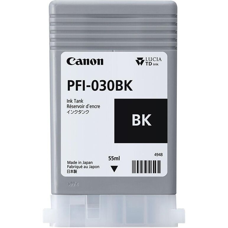 Cartus cerneala canon pfi-030bk, black, capacitate 55ml, pentru canon imageprograf ta-20, imageprograf ta-30.,  Cartuse cerneala | electropc.ro
