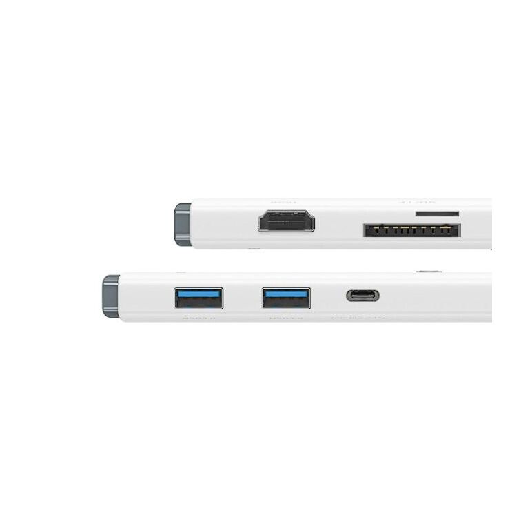 Docking station baseus lite, card reader sd/microsd, alb,  Docking stations | electropc.ro