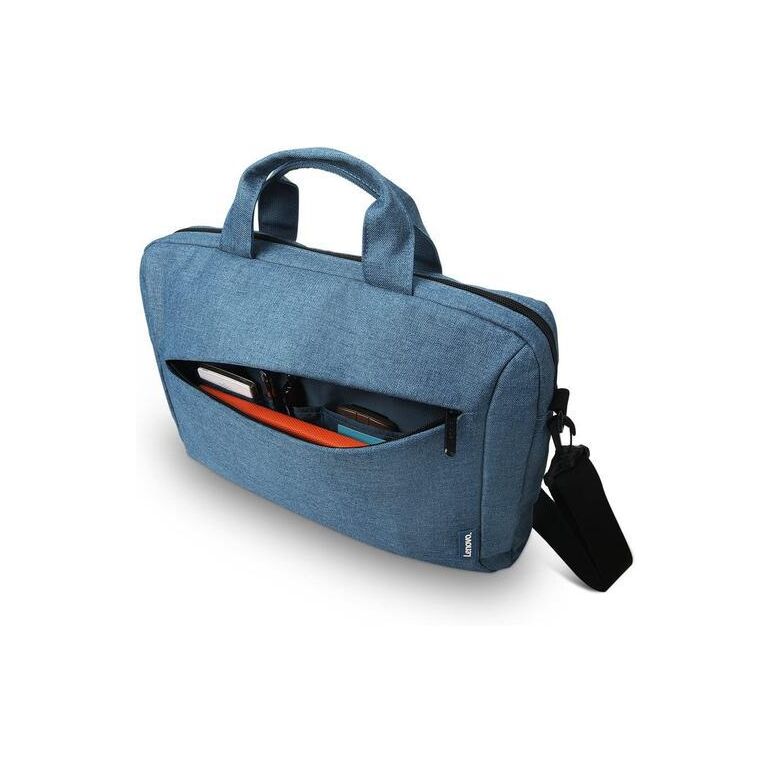 Geanta laptop lenovo casual toploader t210, 15.6", blue, rezistent la apa, compartiment accesorii, compartiment laptop captusit, material: textil, dimensiuni externe: 362 x 22 x 250 mm, greutate: 465g,  Genti laptop | electropc.ro