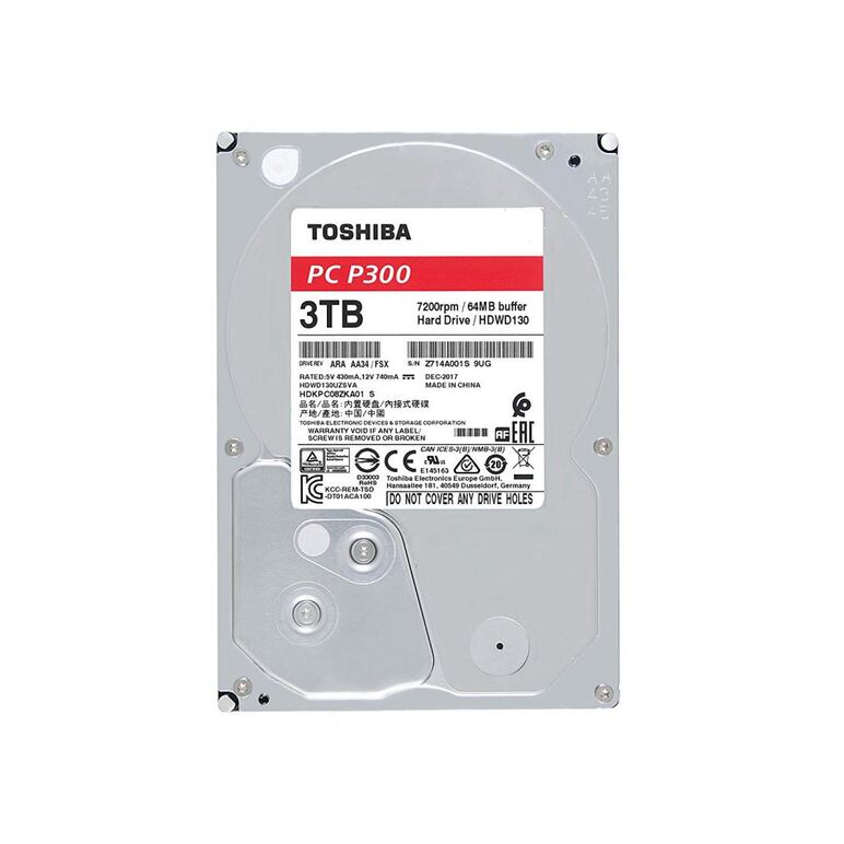 Hdd toshiba p300, 3tb, 7200rpm, sata iii,  Hard Disk-uri Desktop | electropc.ro