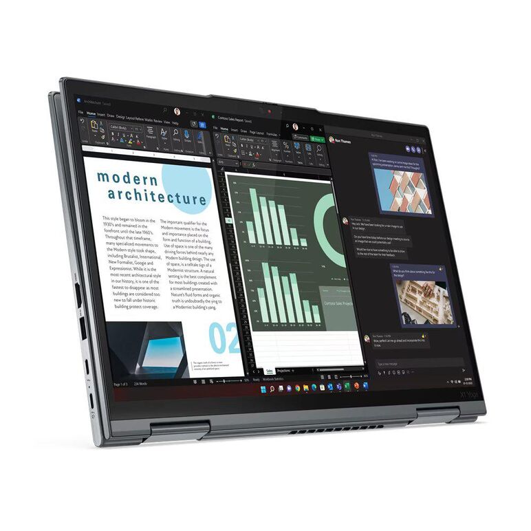 Laptop lenovo thinkpad x1 yoga gen 8, 14" wquxga (3840x2400) touch oled 500nits anti-reflection / anti-smudge, 100% dci-p3, displayhdr 400, dolby vision, intel core i7-1355u, 10c (2p + 8e) / 12t, p-core 1.7 / 5.0ghz, e-core 1.2 / 3.7ghz, 12mb, video integ,  Laptopuri | electropc.ro