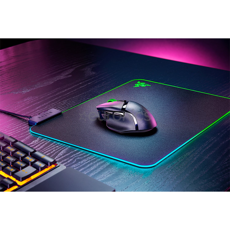 Mouse razer basilisk v3 x hyperspeed, rezolutie 18000 dpi, iluminare rgb chroma, senzor razer™ 5g advanced 18k dpi optical sensor, durata de viata baterie pana la 285 ore (hyperspeed), pana la 535 ore (bluetooth), negru,  Mouse | electropc.ro