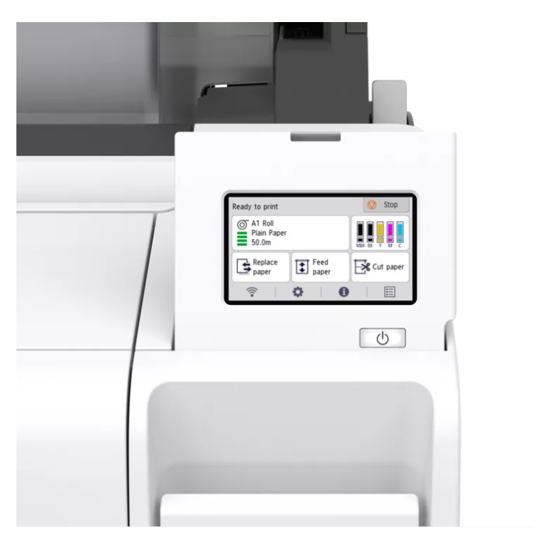 Plotter canon imageprograf tm-240 24"(610mm), format a1, 5 culori, rezolutie max 2400x1200dpi, memorie 2gb, limbaje de imprimare: hp-gl/2, hp rtl, jpeg (ver. jfif 1.02), cals g4 (submission via ftp only)), display lcd 4.3", interfata: usb 2.0, ethernet,wi,  Imprimante de format mare | electropc.ro