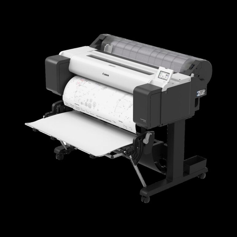 Plotter canon imageprograf tm-350 36"(914mm), format a0, 5 culori, rezolutie max 2400x1200dpi, memorie 2gb, limbaje de imprimare: hp-gl/2, hp rtl, jpeg (ver. jfif 1.02), cals g4 (submission via ftp only), display lcd 4.3", interfata: usb 2.0, ethernet, wi,  Imprimante de format mare | electropc.ro