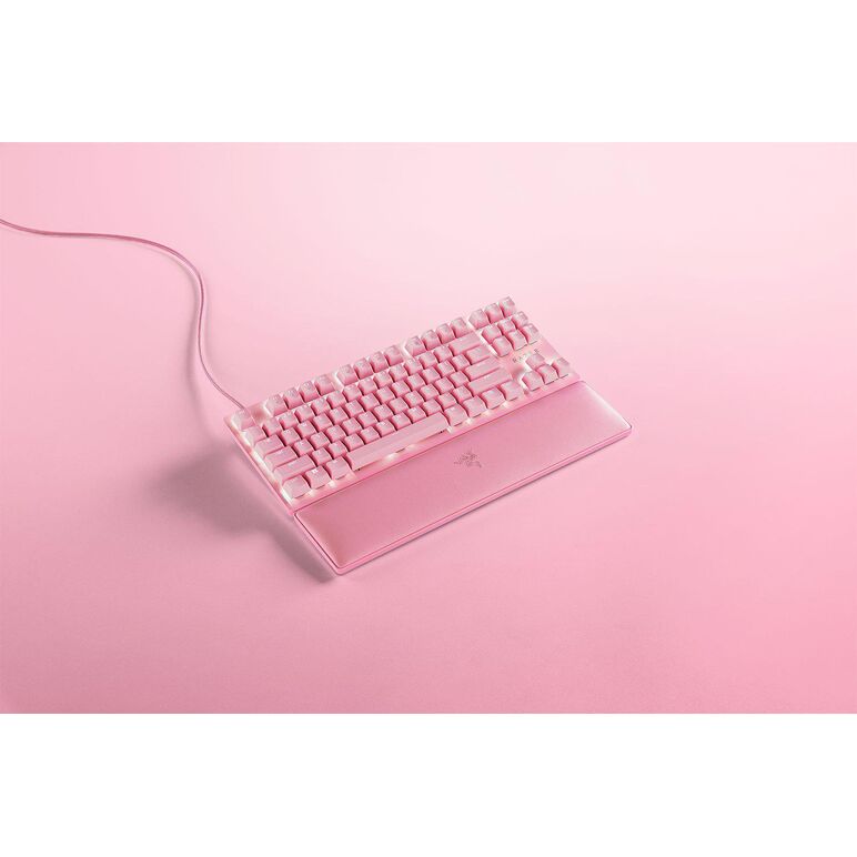 Tastatura razer huntsman v2 tenkeyless (red switch), cu fir, roz,  Tastaturi | electropc.ro