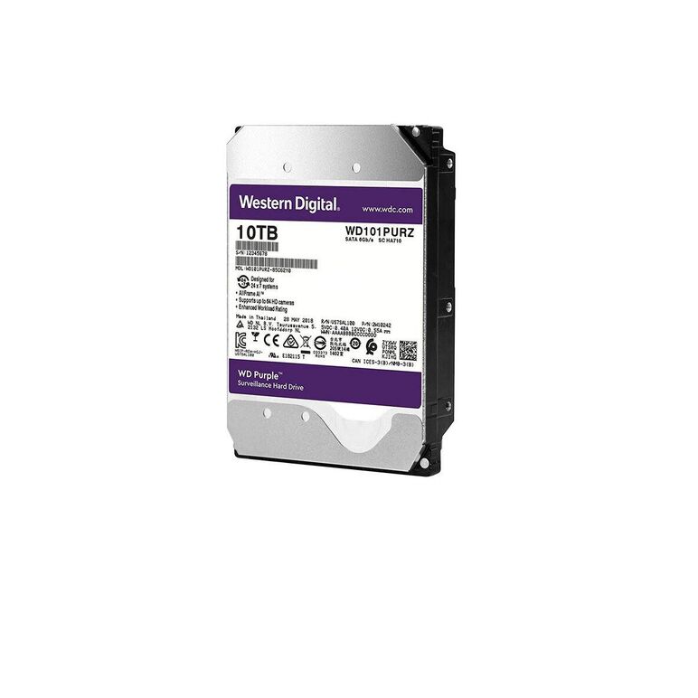 Hdd intern wd, 3.5", 10tb, purple, sata3, intellipower (5400rpm), 256mb, surveillance hdd,  Hard Disk-uri Desktop | electropc.ro