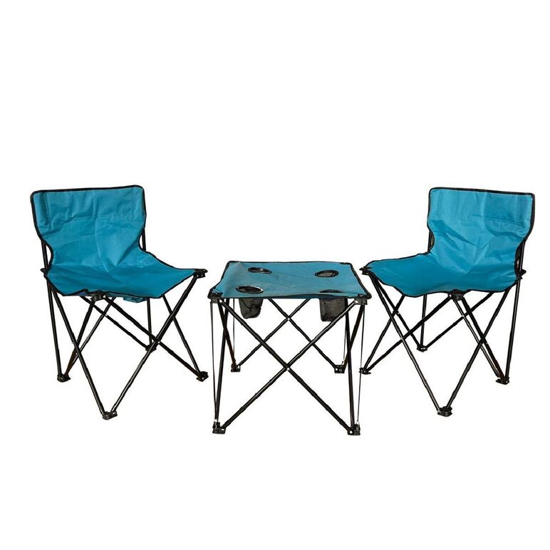 Hr set 2 scaune+masa pliabile camping,  Mobilier gradina | electropc.ro