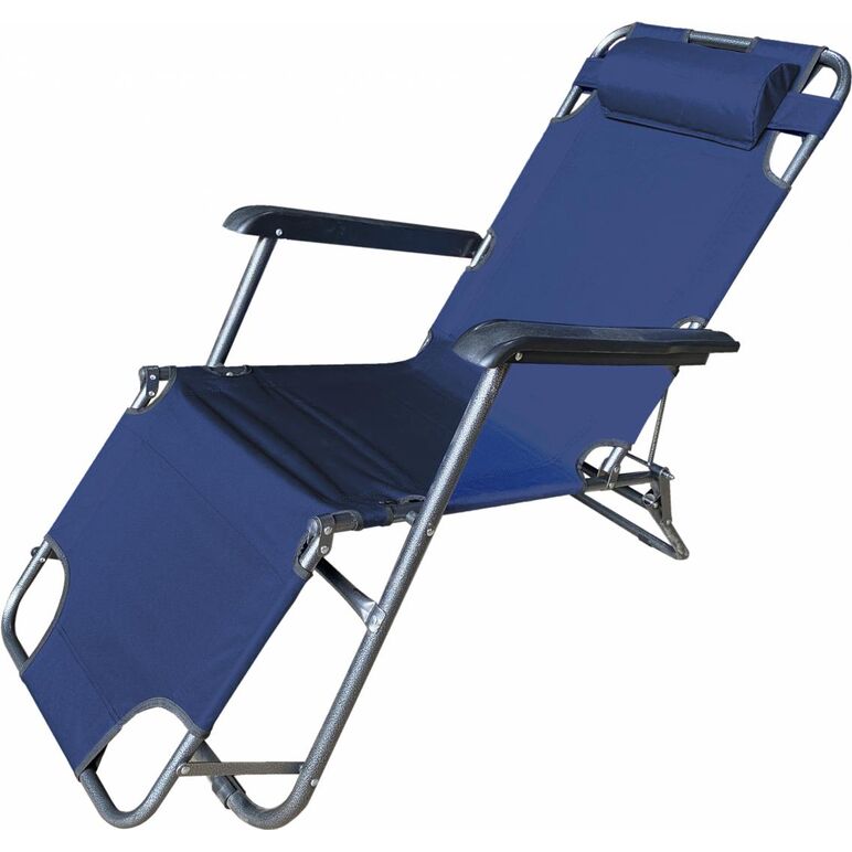 Hr sezlong bleumarin 153x60x79cm,  Sezlonguri | electropc.ro