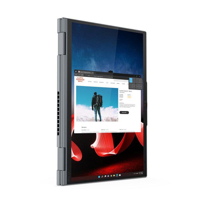 Laptop lenovo thinkpad x1 yoga gen 8, 14" wquxga (3840x2400) oled 500nits anti-reflection / anti-smudge, 100% dci-p3, displayhdr™ 400, dolby® vision™, touch, intel® core™ i7-1355u, 10c (2p + 8e) / 12t, p- core 1.7 / 5.0ghz, e-core 1.2 / 3.7ghz, 12mb, vide,  Laptopuri | electropc.ro