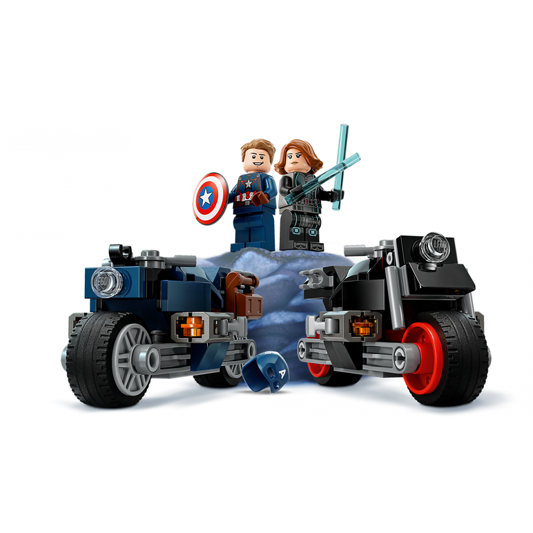Moto.black widow&c. america, 76260 lego,  Seturi de constructie | electropc.ro