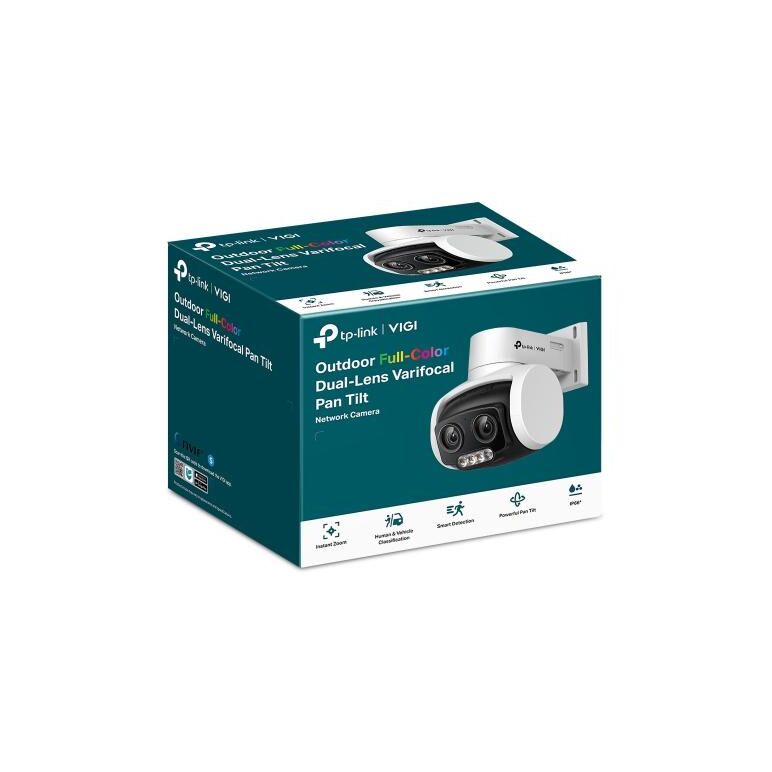 Tp-link 4mp outdoor dual-lens pan tilt network camera, vigi c540v, senzor:1/3” cmos, 3x mixed zoom, distanta focala: 4-12mm, pan: 0° to 332°, tilt: 0° to 120°, led ir: 30m, rezolutie: 2560x1440, 2304x1296, 2048x1280, 1920x1080,1280x720, interfata: 1 x rj4,  Camere supraveghere IP | electropc.ro