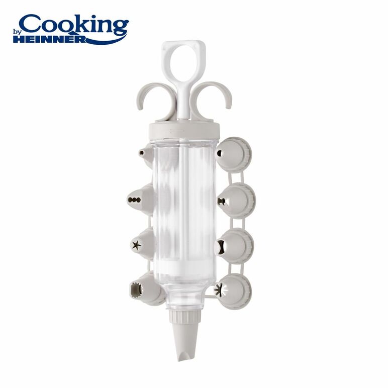 set ornare prajituri  seringa 120 ml+ 8 duiuri, cooking by heinner,  Accesorii bucatarie | electropc.ro