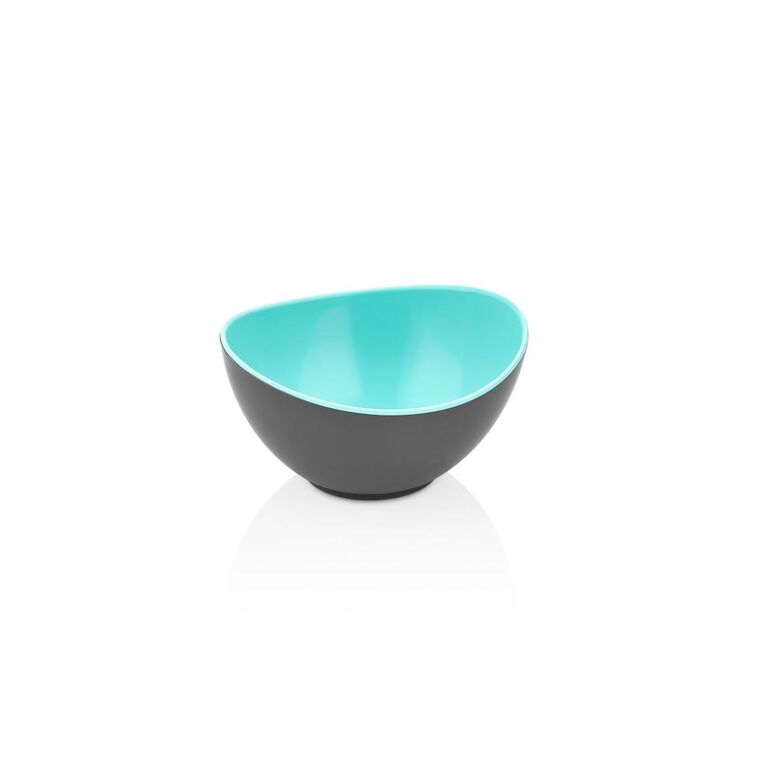 Bol oval bicolor,  plastic 14 x 12.5 x 7.5 cm, albastru, art of dining by heinner,  Farfurii & Boluri de Servire | electropc.ro