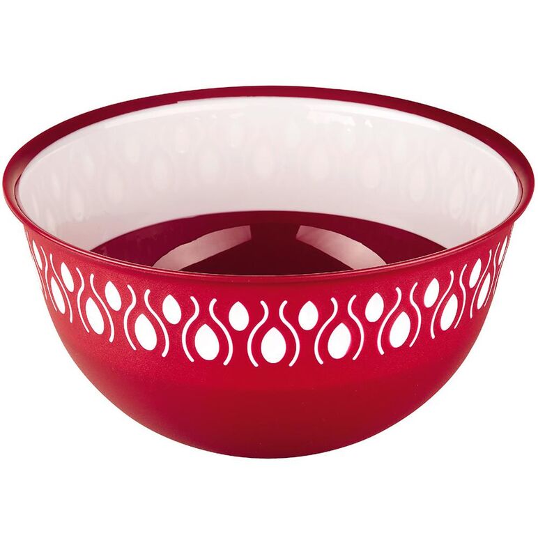 Bol plastic 28 x 13 cm. 5 l, art of dining by heinner ( mix 2 culori in bax, rosu/ gri ),  Farfurii & Boluri de Servire | electropc.ro