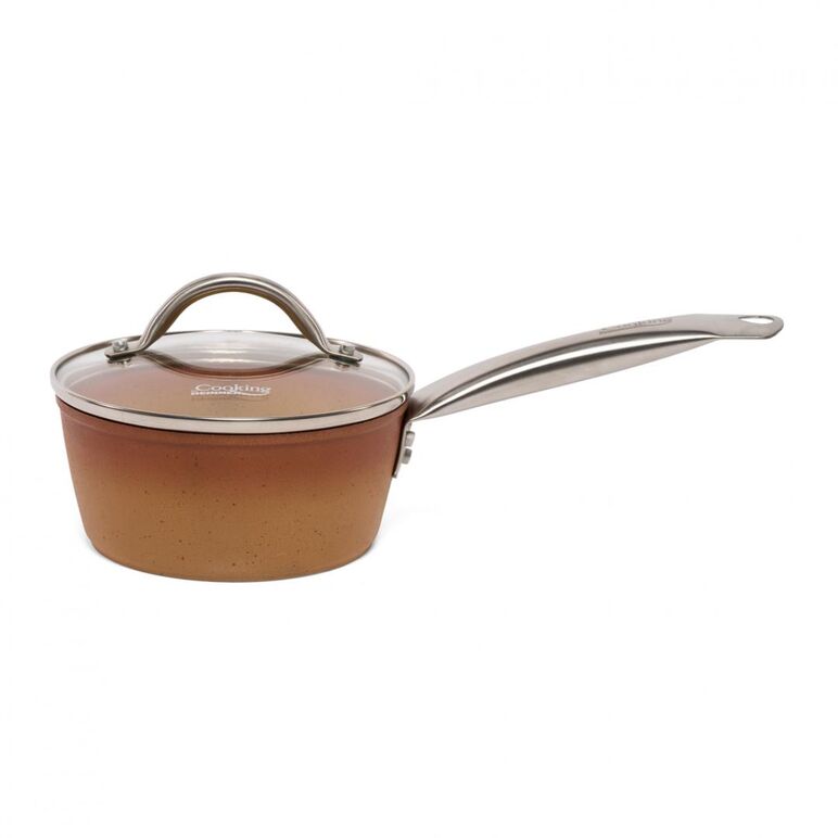 Caserola aluminiu + capac 16x7.5 cm, 1.2l, cerÂmica do brazil, cooking by heinner,  Tavi copt | electropc.ro