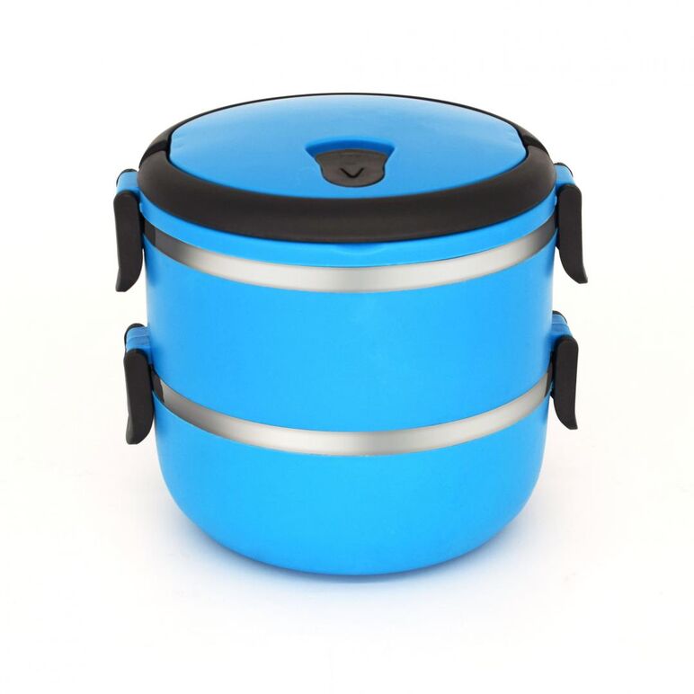 Caserola termica dubla, 2x0.7l, albastra, art of dining by heinner,  Boluri & Cutii alimente | electropc.ro