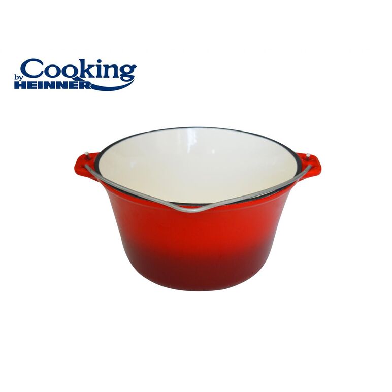 Ceaun din  fonta emailat, 22 x 13 cm , 3l, cooking  by heinner,  Tavi copt | electropc.ro