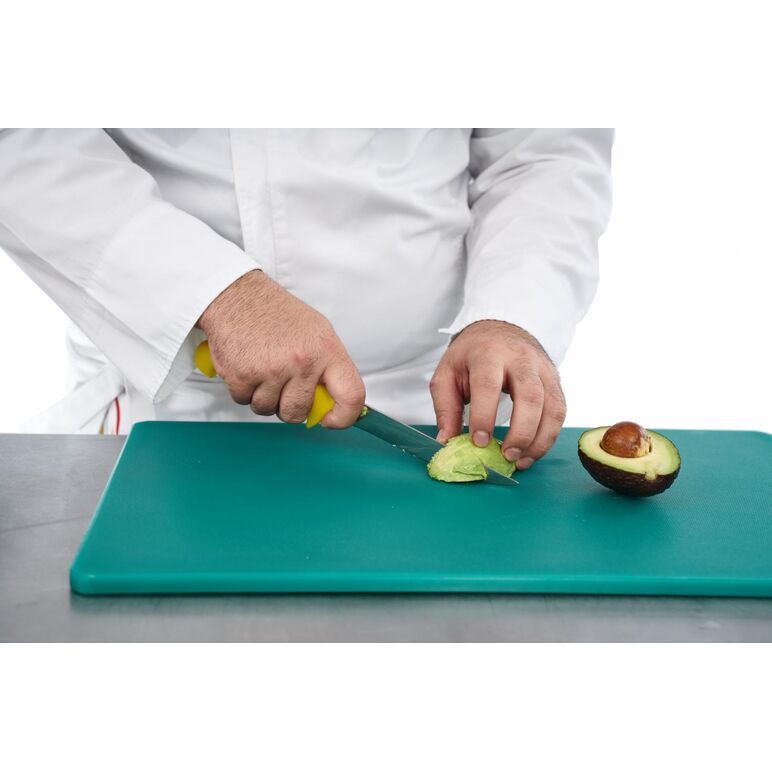 Cutit dezosat profesional 18 cm, galben, chef line, cooking by heinner,  Cutite & seturi | electropc.ro