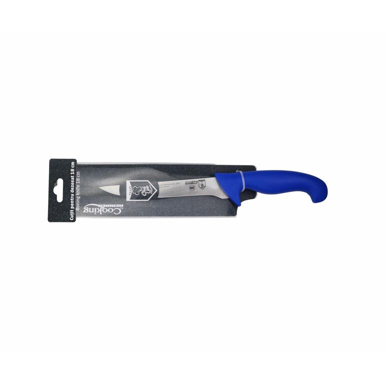 Cutit dezosat profesional 18cm, albastru, chef line, cooking by heinner,  Cutite & seturi | electropc.ro