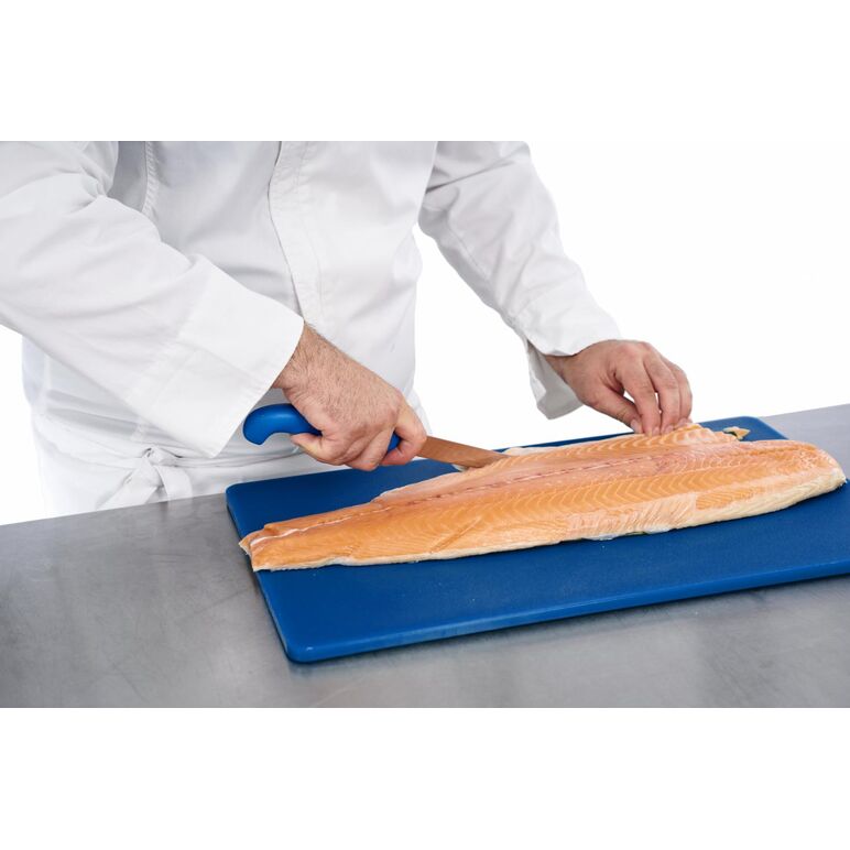 Cutit dezosat profesional 18cm, albastru, chef line, cooking by heinner,  Cutite & seturi | electropc.ro