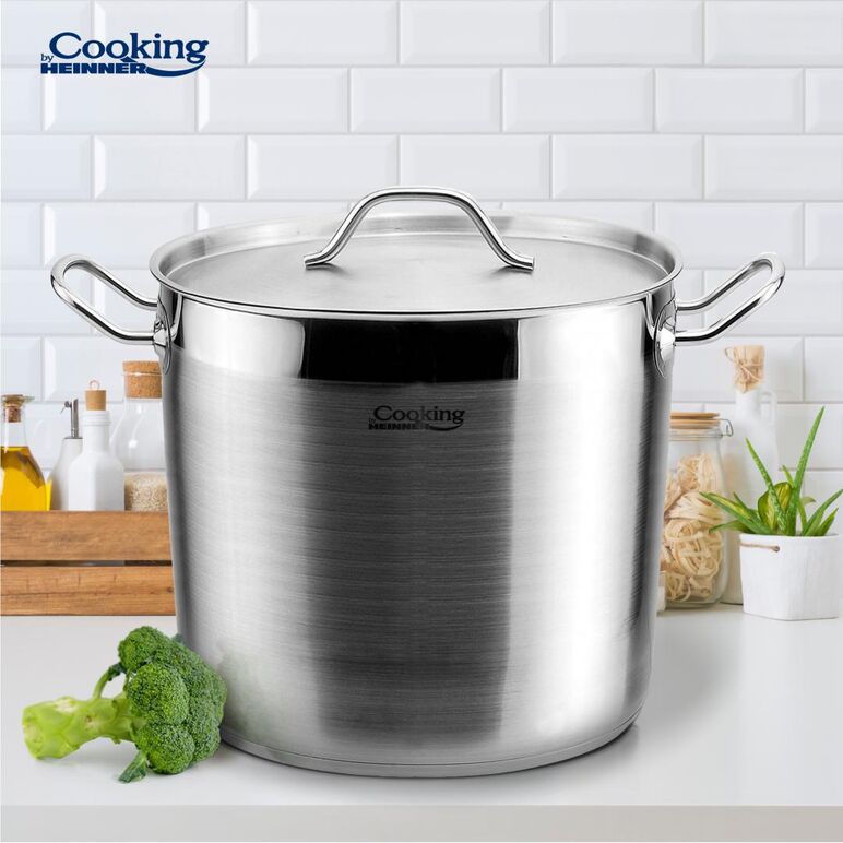 Oala+capac inox 26x21 cm, 11l, maestro, cooking by heinner,  Tavi copt | electropc.ro